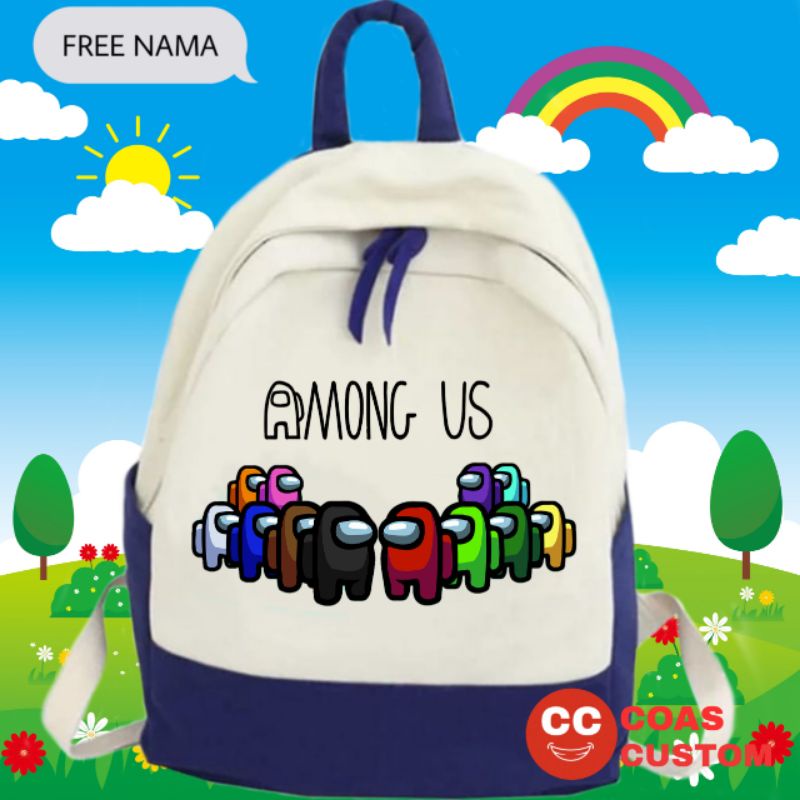 TAS RANSEL AMONG US TAS ANAK SEKOLAH