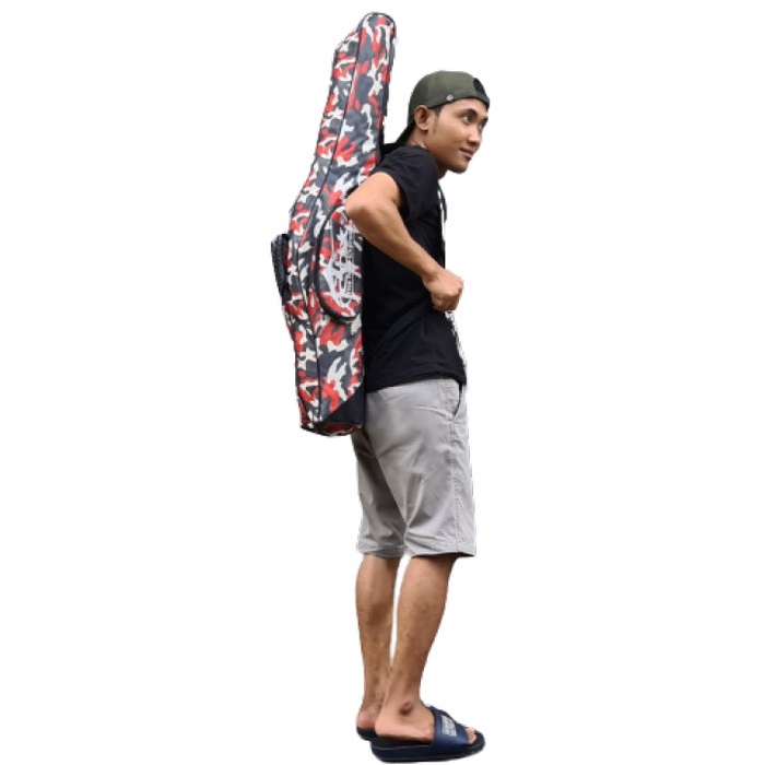 Tas pancing Daiwa Red Camo - Tas joran Ransel 100cm