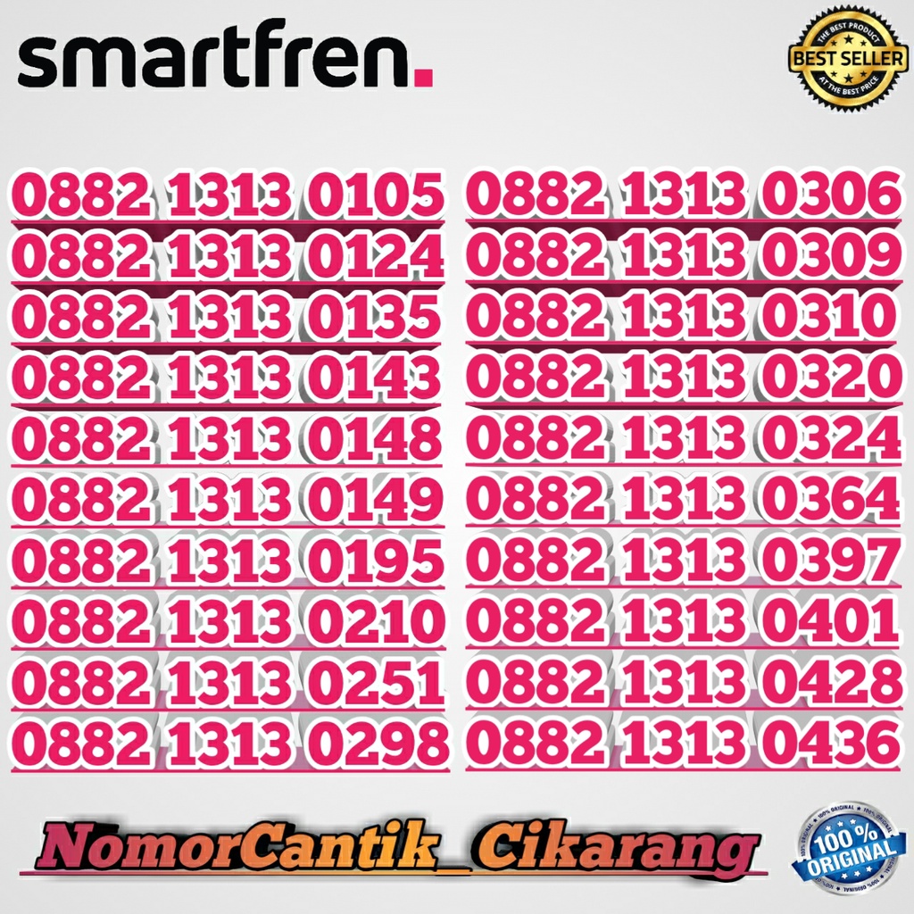NOMOR CANTIK SMARTFREN PROMO / KARTU PERDANA SMARTFREN PROMO 0882 14000 / NOMOR SMARTFREN RIBUAN 140