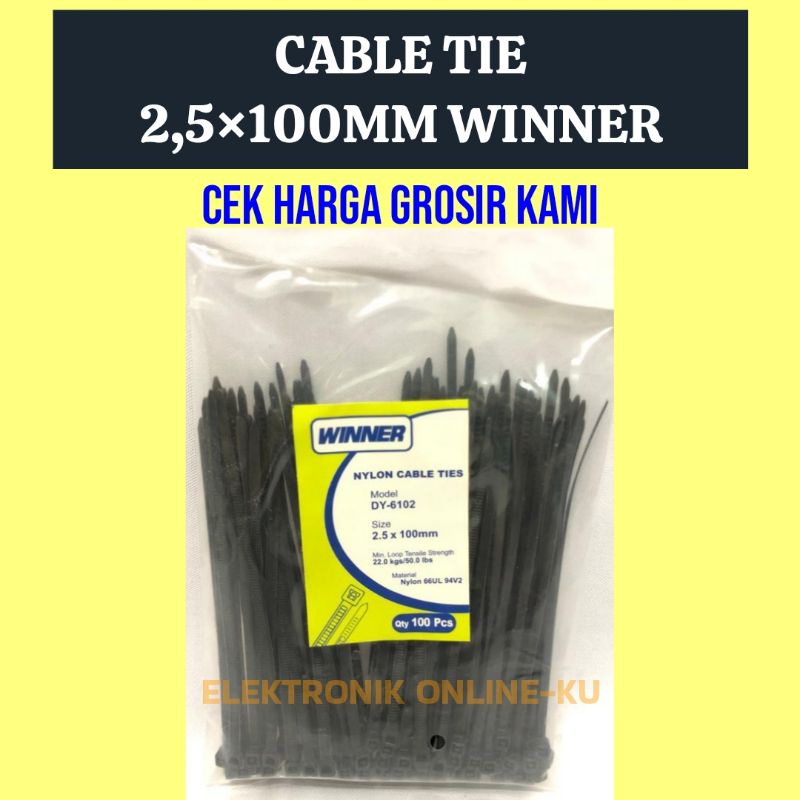 CABLE TIE 2,5×100MM WINNER (600PCS)