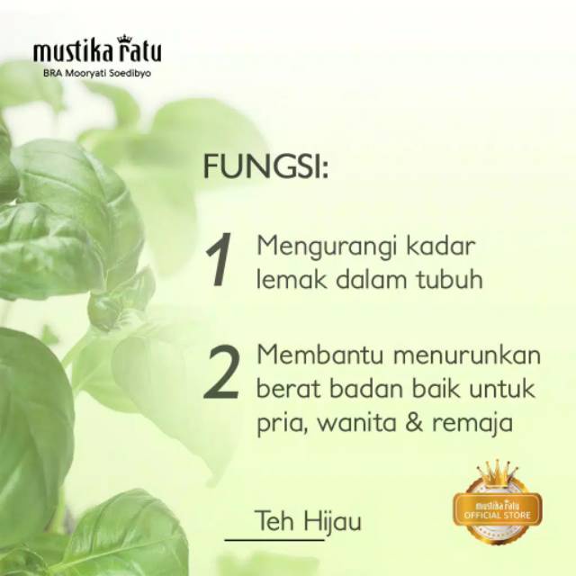 MUSTIKA RATU SLIMMING TEA (15 &amp; 30 TEA BAGS)