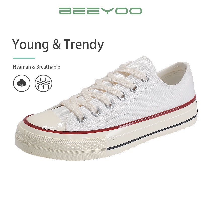 Beeyoo Sepatu Sneakers Kanvas Sepatu Wanita Kets WK201