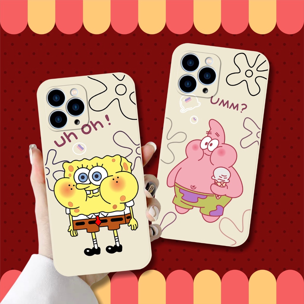 PRINTING LENS PROTECTOR SPONGEBOB case iphone 6 6s 7 8 plus x xs xr max 11 12 13 pro 14