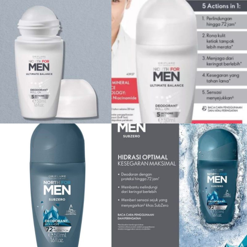 PROMO North For Men Subzero Deodorant Roll-on//North For Men Ultimate Balance Deodorant Roll-On