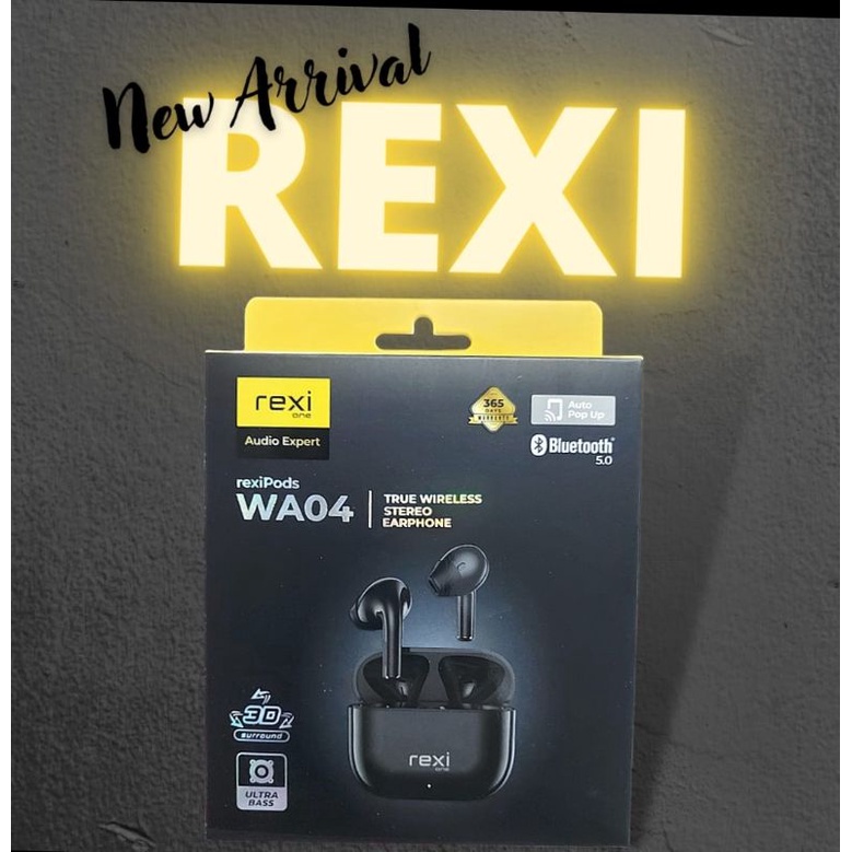 Headset Bluetooth Rexi WA04 Tws Rexipods