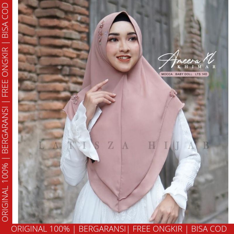 PROMO AMEERA KHIMAR BAHAN CERUTI PREMIUMBY LATISZA HIJAB