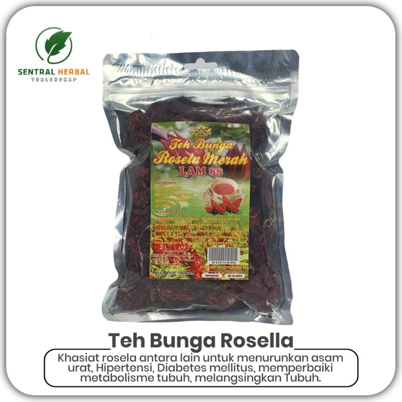 

Teh Bunga Rosella Merah Lam 88 Berat Isi 100 Gram