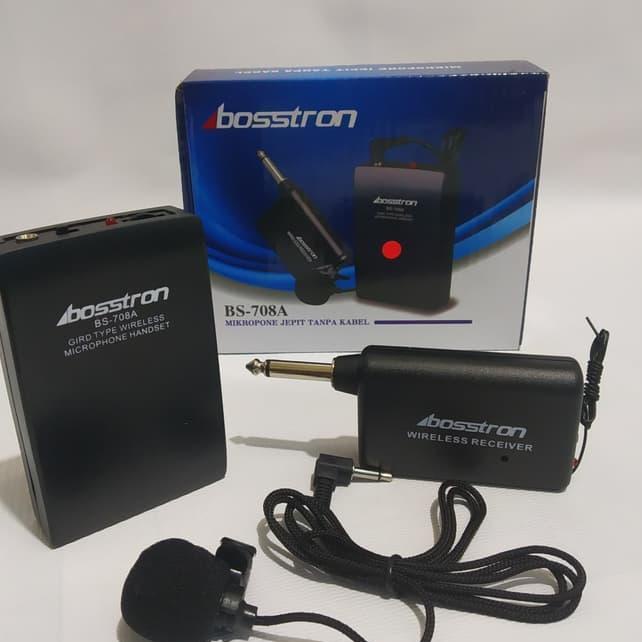 Best Deals Mic Bosstron BS 708A Mic wireless jepit clip mic