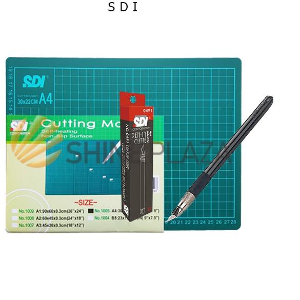 

COD✔️Paket Cutting Mat A4 - Pen Cutter SDI|KD4