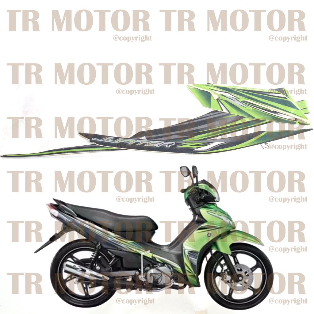 Stiker Motor Jupiter Z1 2012 Sticker Striping Lis Full Set Motor