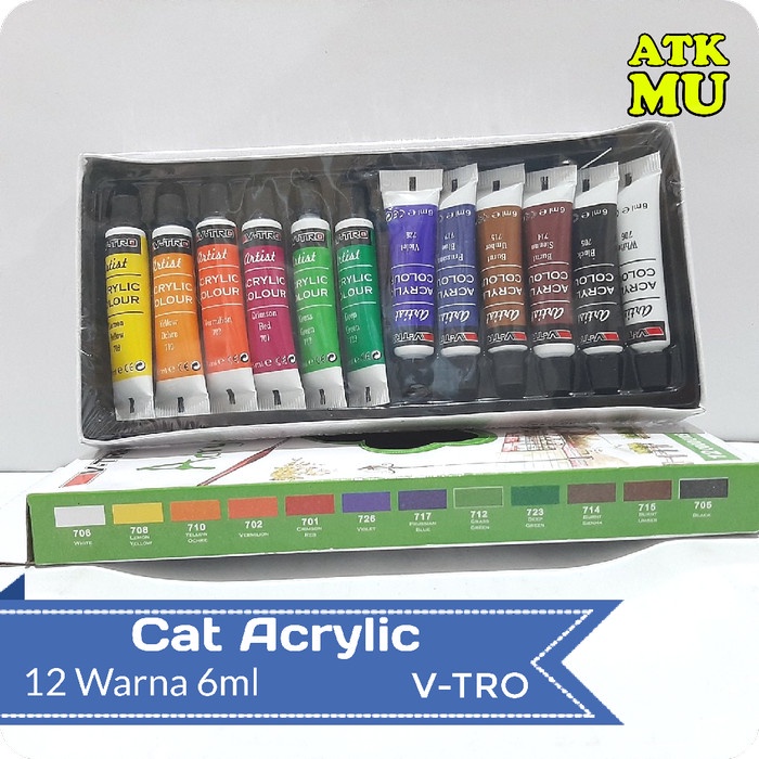 

Update Cat Acrylic 12 Warna 6Ml V-Tro Limited