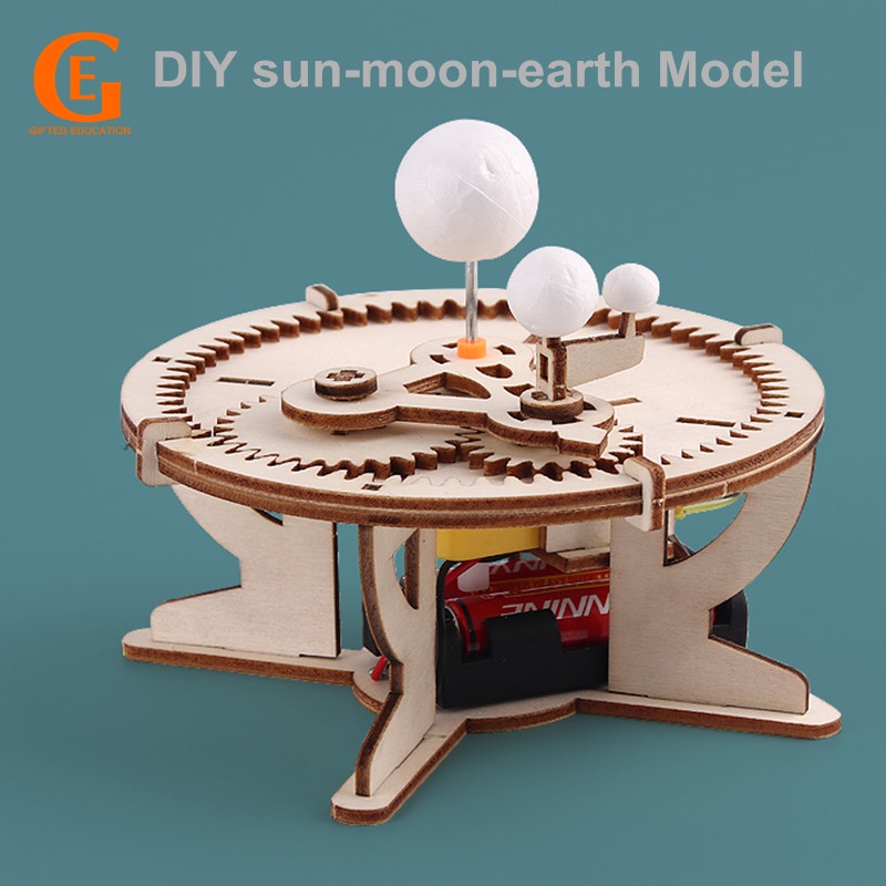 Mainan Edukasi Sains Geografi Bulan Matahari Rakit DIY