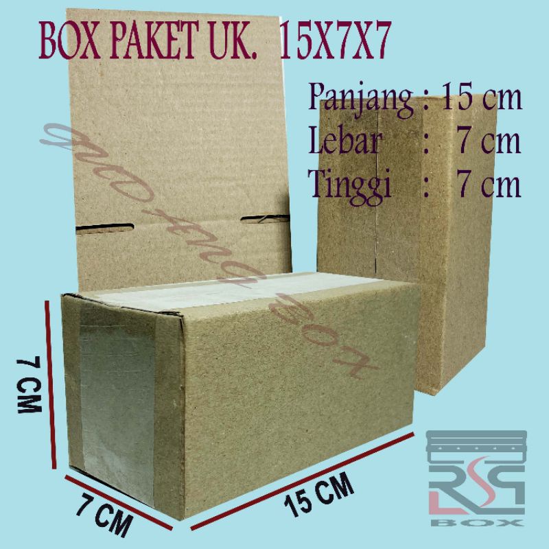 

Kardus packing uk 15x7x7 cm Box online packaging karton murah