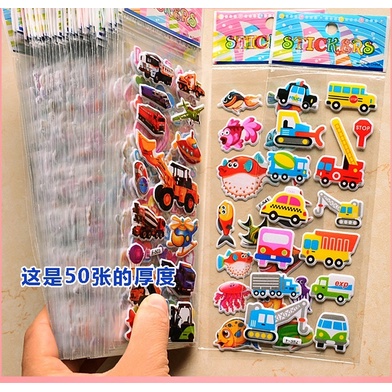 PERLEMBAR Stiker Timbul RANDOM Cute Sticker Embossed Decoration Album Decor Mainan Anak 3D Karakter Binder Koleksi Collect Lucu Karakter Hias Hiasan Aksesoris Paper Kids Art Deco Motif Accessories Deco Planner DIY Gambar Buku Plastik Murah Grosir Prakarya