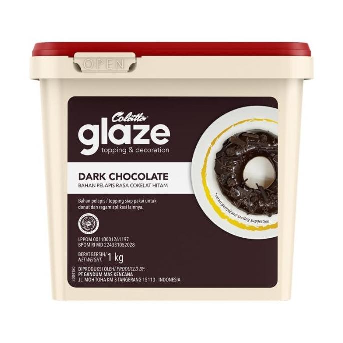 

[COD] COLATTA Glaze Dark 1 KG Topping Rasa Cokelat Hitam [COD]