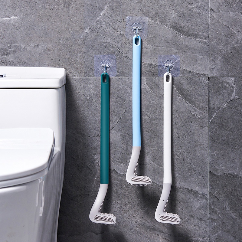 Sikat Toilet WC Silikon Elastis Serbaguna Untuk Kamar Mandi Toilet Brush MALLSHOPPING