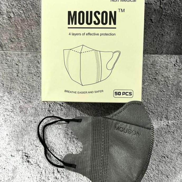 READY [BISA COD] Masker Duckbill Duck Bill Dakbil Dukbil Mouson Warna Abu Abu Grey