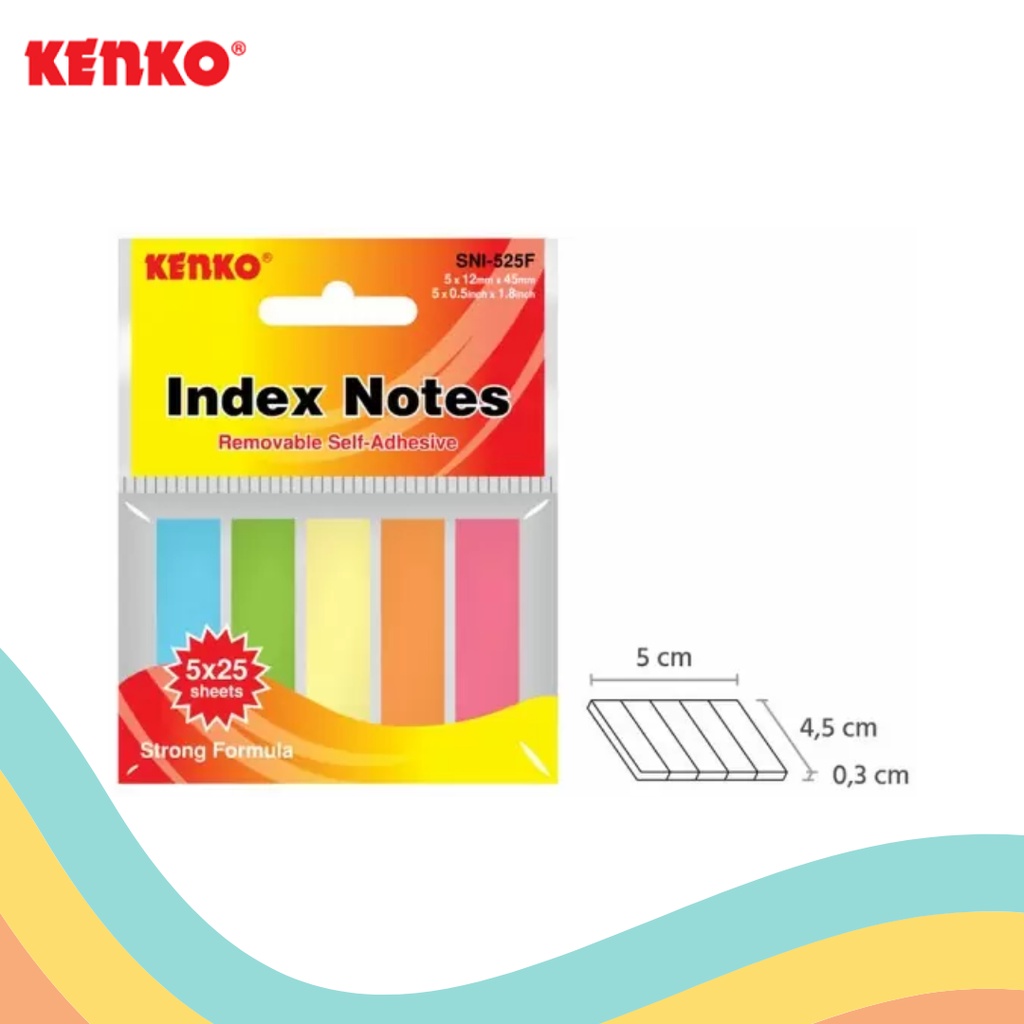 

STICK NOTE KENKO SNI-525F (1 PCS)