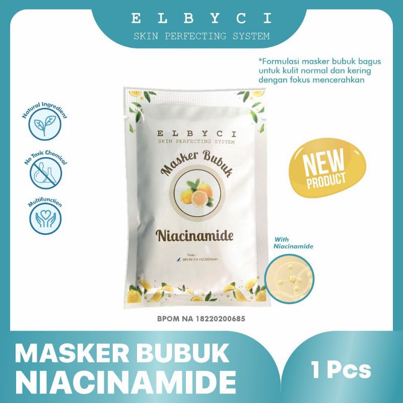 ELBYCI MASKER BUBUK NIACINAMIDE