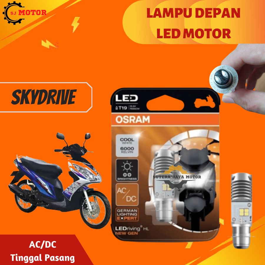LAMPU DEPAN LED MOTOR SKYDRIVE OSRAM LAMPU UTAMA SKYDRIVE AC/DC