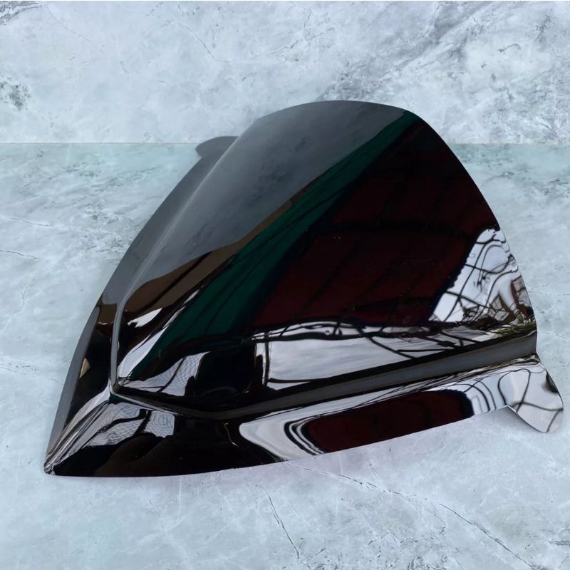 Visor variasi honda beat deluxe bahan akrilik hitam kilap universal pnp