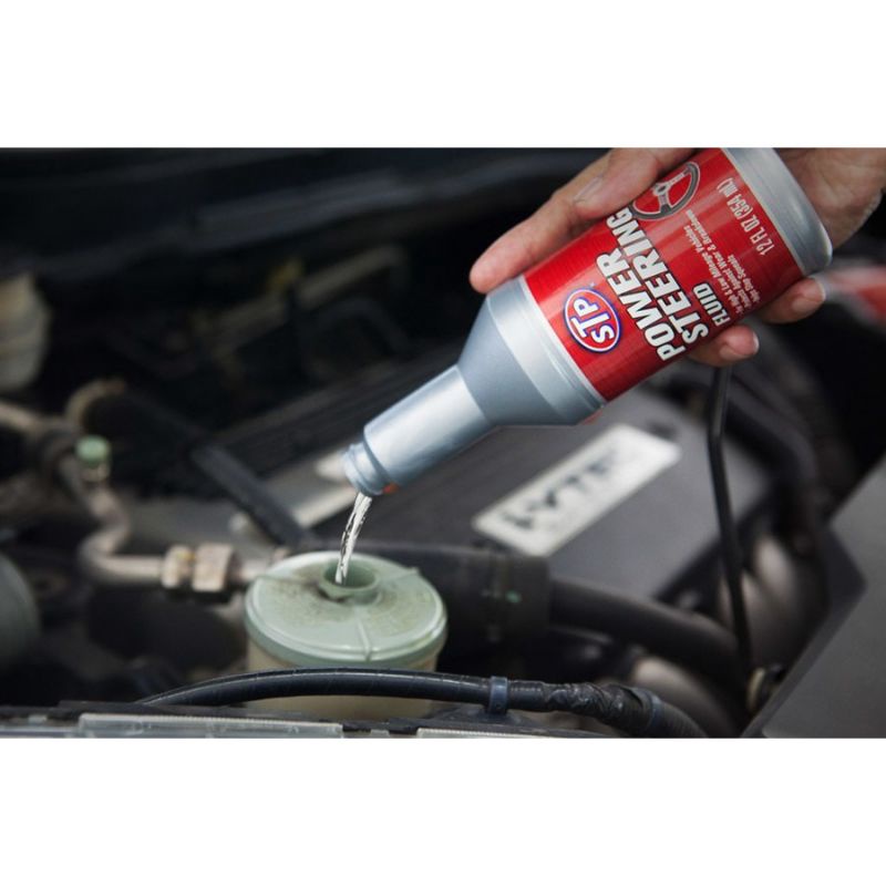 STP Power Steering Fluid 300 ml Putih/Bening Merah Minyak Pelumas Stir Mobil