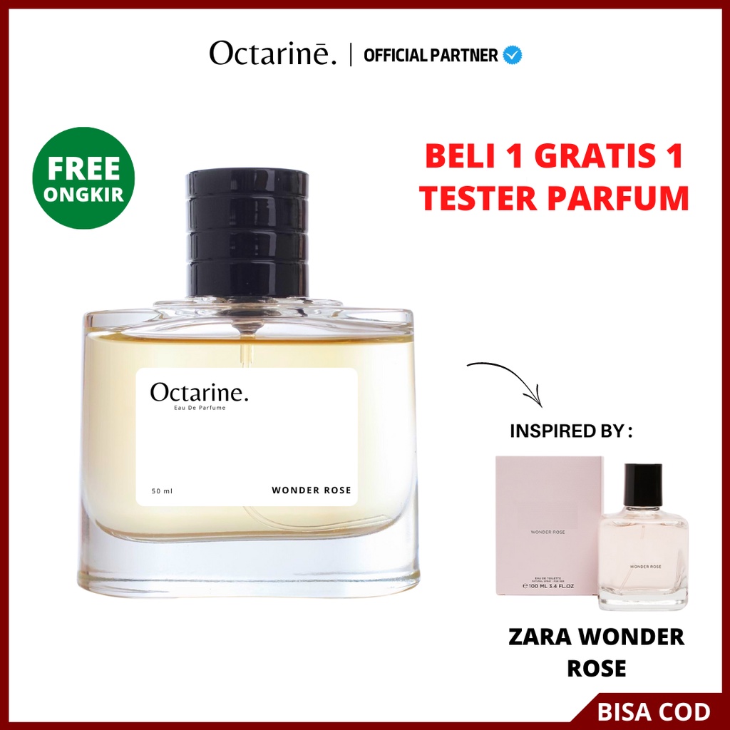 Octarine - Parfum Wanita Tahan Lama Aroma Fruity Fresh Inspired By WONDER ROSE | Parfume Farfum Perfume Minyak Wangi Cewek Cowok Murah Original