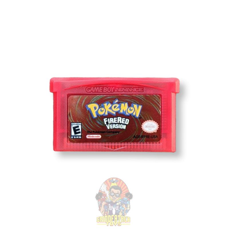 Game Card Kaset Gameboy Advance GBA Pokemon Fire Red Version