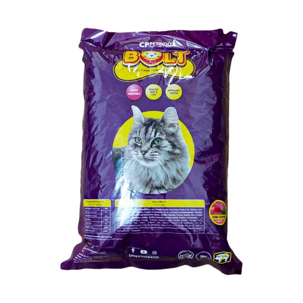 makanan kucing pakan kucing bolt tuna bentuk ikan