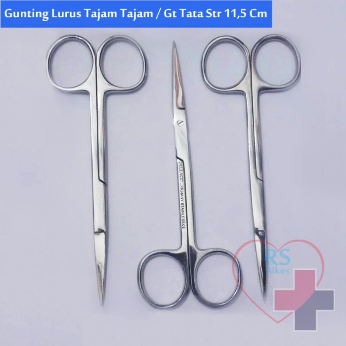 

Gaya Gunting Lurus Tajam Tajam 11 Cm Gt Ta Ta Str 11,5 Gunting Medis Tajam Bergaransi