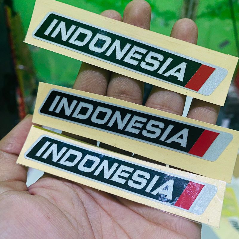 Sticker indonesia cuting sticker tumpuk motor helm 1pcs