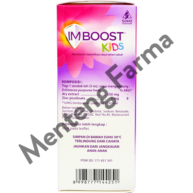 Imboost Kids Syrup Rasa Anggur 60 ML - Suplemen Daya Tahan Tubuh Anak