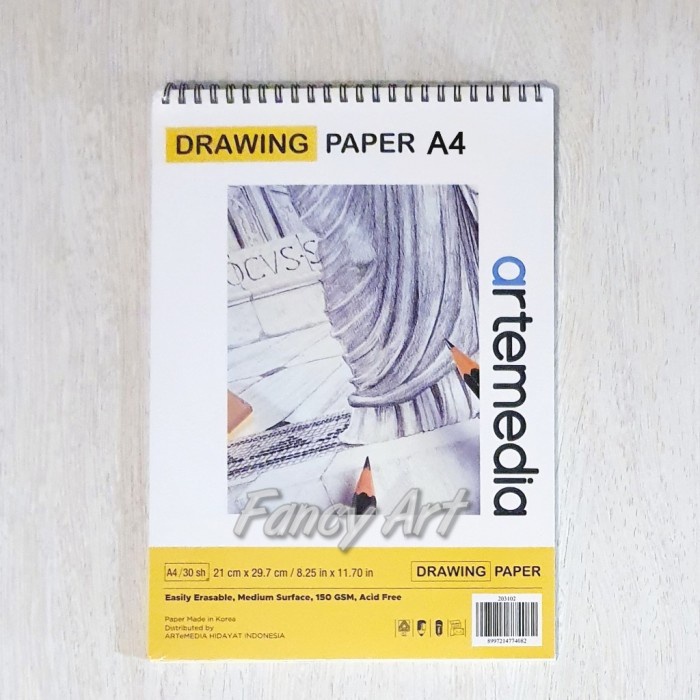 

Eklusif Artemedia Drawing Paper Sketch Book A4 Wirebound 150Gsm Kertas Gambar Diskon