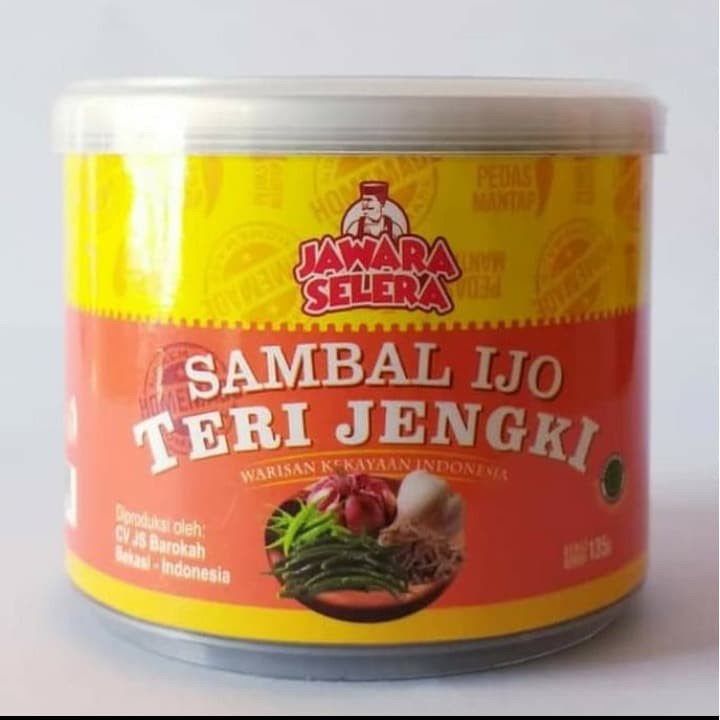 SAMBAL CUMI ASIN / SAMBEL / ROA / CAKALANG / TERI / JAMBAL / BAWANG / TERASI / JENGKI  JAWARA SELERA 135grm