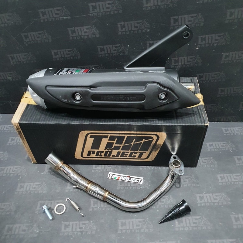 Knalpot TZM Project Non Stainless Standard Pro Honda Genio Beat Scoopy New