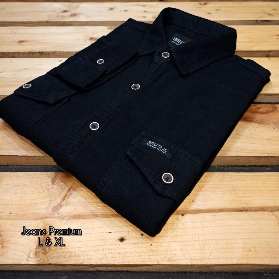 Promo Cuma Satu Produk unggulan kemeja jeans pria lengan panjang kemeja Levis lengan panjang Baju ke