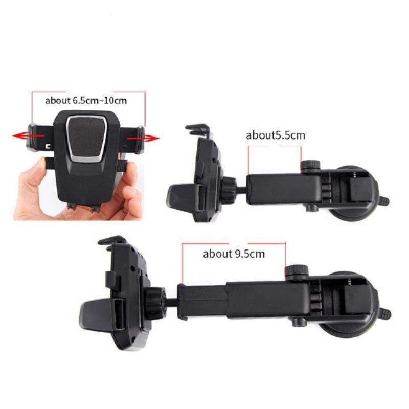 Holder Hp Dashboard Kaca Mobil Rekat Kuat Rotasi 360 Derajat - Car Phone Stand Bracket