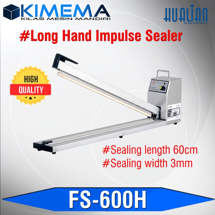 Hand Impulse Sealer 60 Cm Mesin Press Perekat Plastik / Alumunium Foil