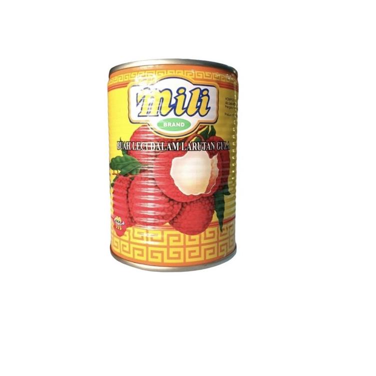 

CodeA5m0L--MILI lychees in syrup 565gr /leci kaleng /buah kaleng