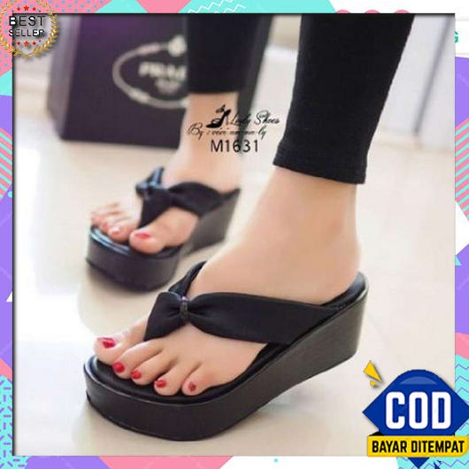 Sandal Sandal jit Wejes Terbaru 2022 Mewah  Branded Cod Ibu-Ibu Kondangan Hak Tinggi Natal Weges Ele