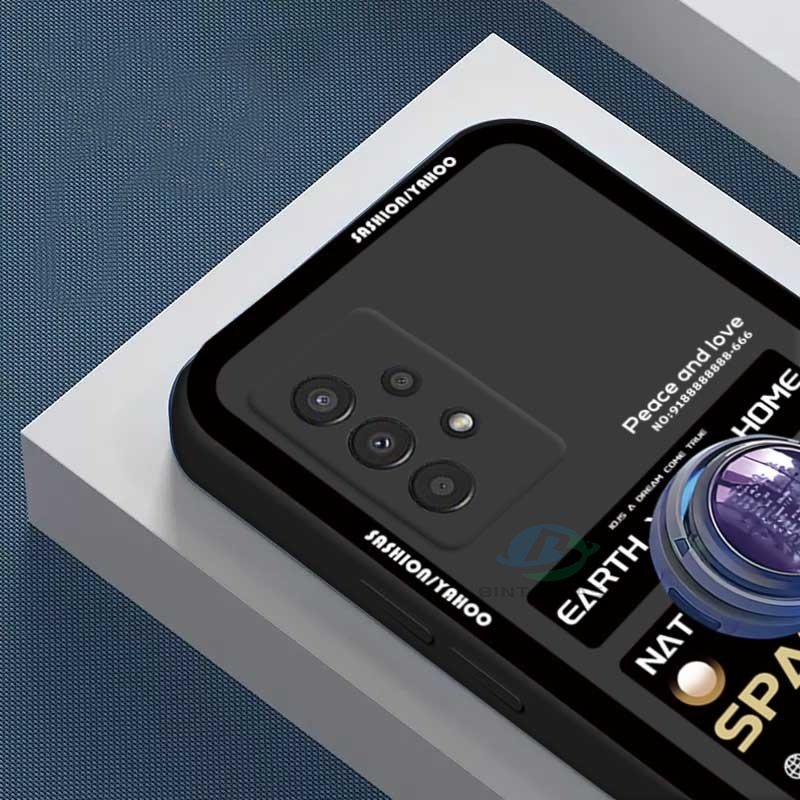Redmi Note 11S 11 Pro Redmi 10 5G 10C 10A 9C 9T 9A Note10 5G Note 10S Note9 Note8 Note7 Poco M3 Pro X3 Pro NFC Lunar Astronot Silicone Phone Shell Dengan Lanyard Binteacase