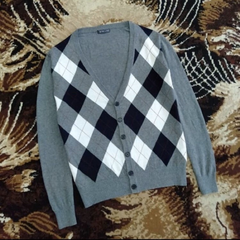 Cardigan Sweater Blazer Rajut Hangten not uniqlo zara