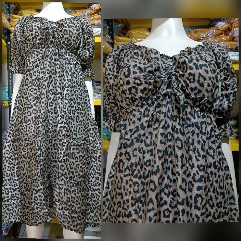 Daster bali Kyara Super Jumbo LD 110 & LD 130 Lengan 3/4
