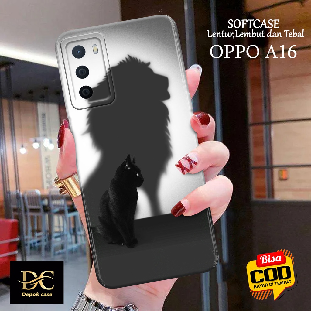 Case Oppo A16 Terbaru - Fashion Case KUCING - Casing Hp Oppo A16 Terbaru - Softcase Hp Oppo A16 Terb