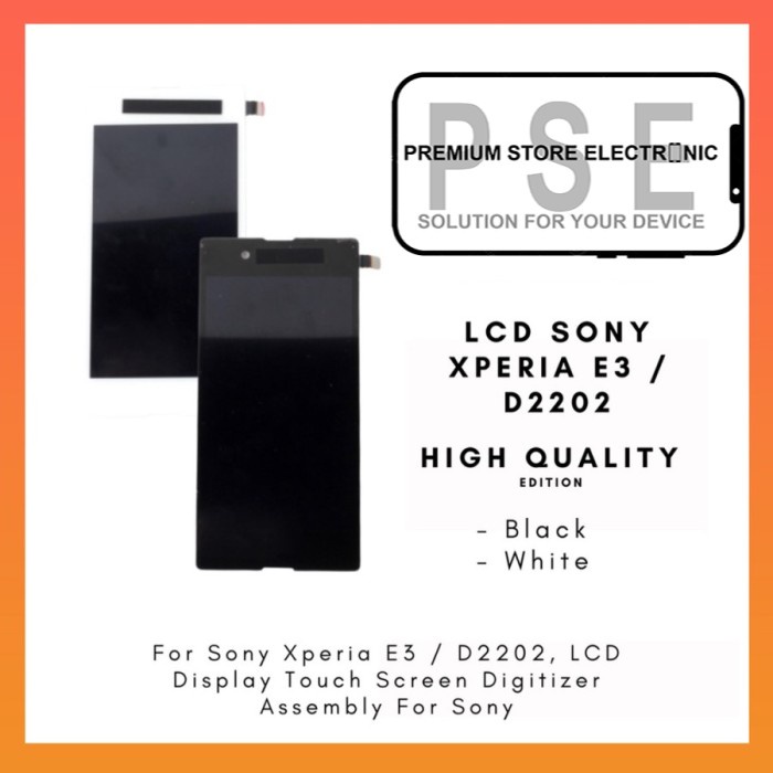 LCD Xperia E3 D2202 ORIGINAL Fullset Touchscreen Garansi