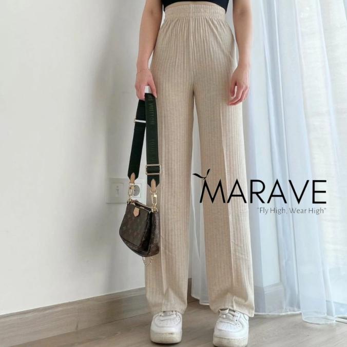 celana rajut panjang wanita / celana rajut korea / celana kulot rajut Termurah