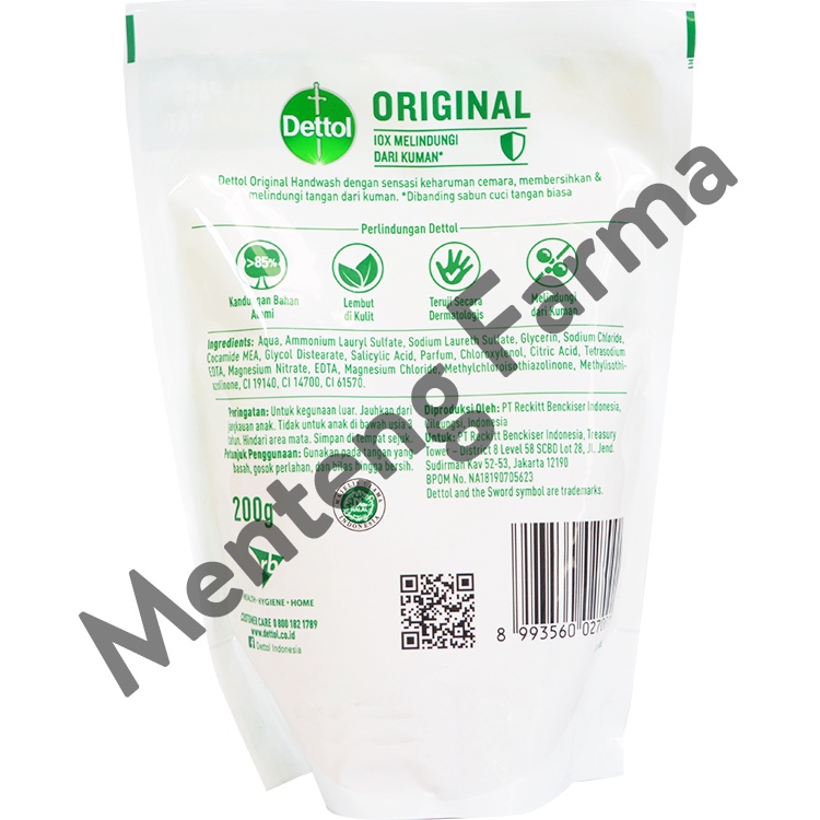 Dettol Handwash Original - 200 Gram Refill Pack