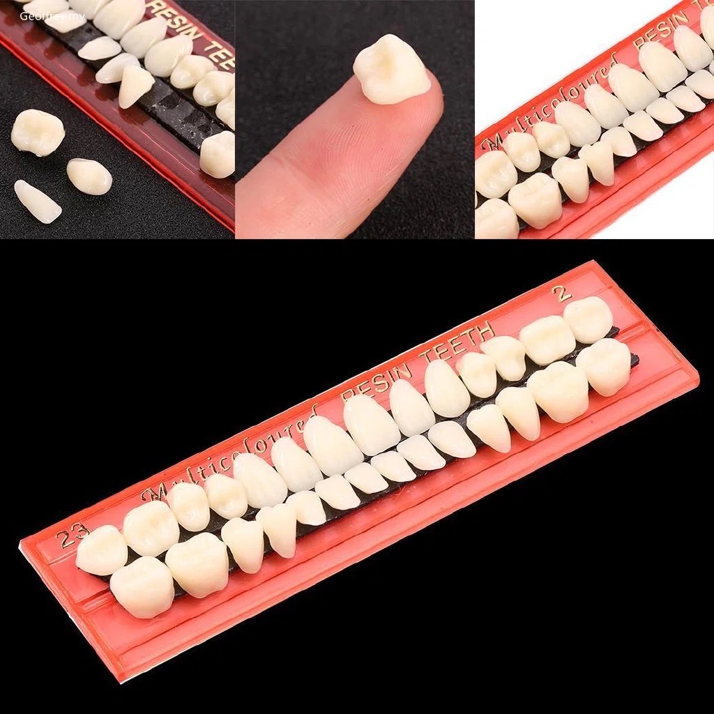 Gigi palsu resin akrilik acrylic CAIYU full set gigi tiruan gigi lepasan denture lab ALICE DENTAL