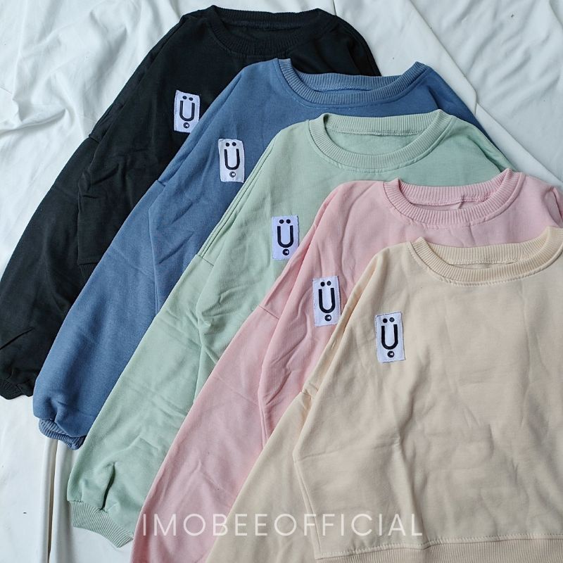 U SMILE SWEATER // SWEATER BATWING SMILE PASTEL