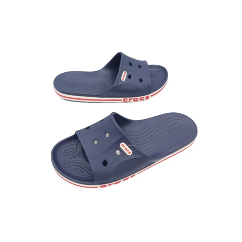 CROCS SANDAL WANITA BAYABAND SLIDE WOMEN ORIGINAL CROCS - BIRU PROMO